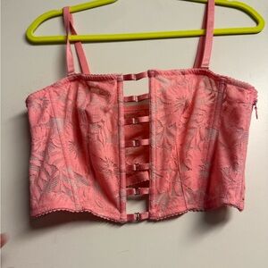 Victoria's Secret Pink Lace Crop Top
